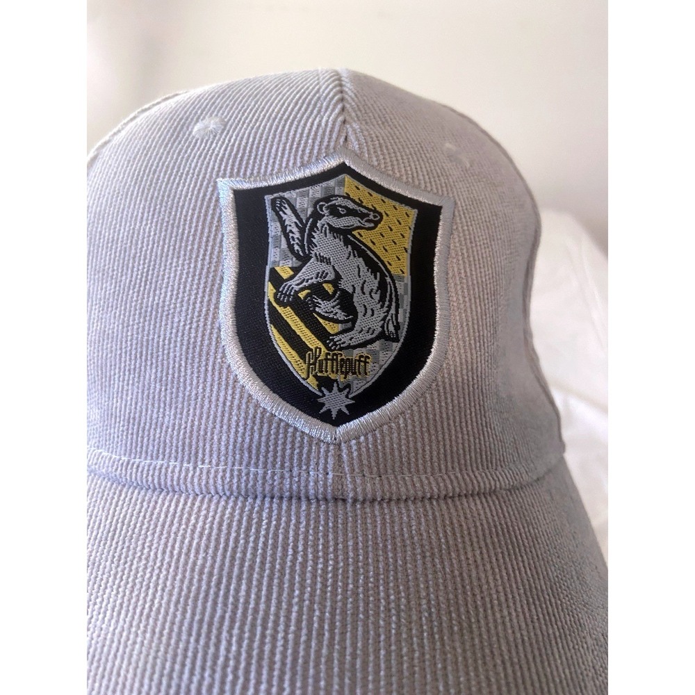 Harry Potter Hufflepuff Grey Corduroy Baseball Cap Hat Wizarding World Primark